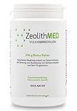 Zeolith MED Detox-Pulver, Medizinprodukt, Apothekenqualität, Vergleichssieger, Entgiftung von Schwermetallen, Entgiftungskur, Vulkanmineralien, Heilerde, Darmreinigung (200 g (1er Pack))