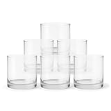 Kerzenhalter aus Glas Average 6 Stück | für Votivkerzen, Teelichter & Tischdeko | H 10 x Ø 10 cm Elegantes Design für Hochzeit, Party & Wohnzimmer - pajoma®