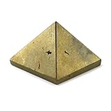 DENMOUS Shivalays B0CK4B3PDN Pyramide, natürliche goldene Pyrit, Größe 2,5 cm, 35 g