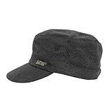 Sativa Militärhut mit Strapback-Hanftaschen, Grau, Khaki, Grau, One size