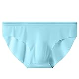 Coole Unterwäsche für Herren, lose Boxershorts, große Unterwäsche Boxershorts Herren Happy Shorts (Sky Blue, M)