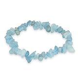 Lebensquelle Plus Aquamarin Splitterarmband | Hochwertiges Edelstein Armband
