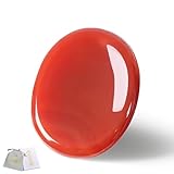 QINJIEJIE Karneol Kristalle Handschmeichler SorgenSteinee Daumen EdelSteine Oval Kristall HeilSteinee Palm Steine Stress Relief Reiki Heilung Meditation