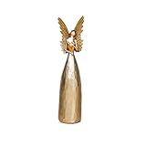 Super Idee Schutzengel-Statue, Golde Betende Engel-Figuren 25 cm für Frauen für Thanksgiving Weihnachten Heimdekoration Ornament Gedenkgeschenke Muttertag Geburtstag (B)