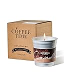 M&SENSE 200g Kaffee Duftkerze, Mokka Duftkerzen im Glas, Brenndauer bis 48 Std. Vegan Natürliche Sojakerze, Brenndauer, Duftkerzen Geschenk für Kaffeeliebhaber, Männer, Frauen