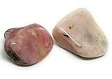 Trommelsteine, Edelsteine, Handschmeichler, Heilsteine (2 Stk) - verschiedene Steine wählbar (z.B. Amethyst, Jaspis, Tigerauge, Mondstein, Aventurin u.a.) - 2er Set (Anden-Opal pink)