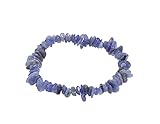 Budawi® Tansanit Splitter Stretch Schmuck Armband auf Elastikfaden Edelstein Armschmuck Stretcharmband