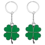 2 Stücke Kleeblatt Schlüsselanhänger Schlüsselring Abschluss Tage Geschenk