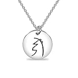 AKTAP Reikki Symbol Halskette Meditation Schmuck Reikki Heiler Geschenk für Frauen Männer, 46+5cm