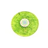 Grüner Onyx Teeuntersetzer Blume des Lebens rund 8,9 cm Durchmesser ca. Vastu Teller Energiegenerator