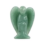 Joyan Schutzengel Figuren, Schutzengel im Taschenformat, Natürliche Kristallenergie Heilstein, 38mm Engel Edelsteine Steine deko für Love Peace & Heilung