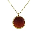 Goldkette Damen 925 - Achat - Heilstein - Kette - Halskette Braun - Damen - Geburtstag - Vergoldete Kette 45 cm - Geschenk für Sie - Schmuck Geschenk - Handmade