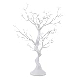 Sziqiqi Künstlicher Baum für Dekoration Hochzeit/Esstisch, abziehbarer Wunschbaum Hochzeit, Dekoration Baum für Hochzeit Empfangstisch, Gefälschter Baum, Weiß