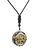 SPDYCESS Rund Natürliche Kristalle Kette Heilung Orgonite Chakra Anhänger Halskette mit Hexagonaler Stern Reiki Schmuck für Männer Frauen Edelsteine