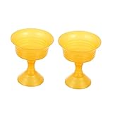 GRIRIW Opferkerzenhalter-Set Einzigartige Buddhistische Lampenständer Mit Hohen Füßen Elegantes Design Für Den Heimtempel