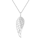 Flügel Anhänger Halskette, Charm Engelsflügel Anhänger, Engelsflügel Kette, Damen Engel Flügel Anhänger, Zirkonia Flügel Anhänger Kette, Schutzengel Flügel Silber, Schmuck für Mädchen Mutter Tochter