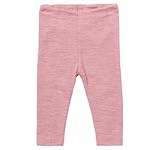 Engel Natur | Merino Baby Leggings | 100% Wolle (kbT) | IVN-Best Zertifiziert (DE/NL/SE/PL, Numerisch, 62, 68, Rosenholz Melange)