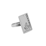 LODMLOER Klassische Retro-Tarotkarten Ringe Viel Glück Weissagung Amulett Ringe Esoterik Astrologie Tarot Fingerringe Schmuck – Tarot Geschenke Für Männer Frauen, Acht Der Schwerter,7