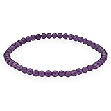 Lebensquelle Plus Mini Kugelarmband | 4mm | Hochwertiges Edelsteinarmband (Amethyst)