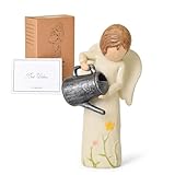 Loyzcy Gartenarbeit Geschenke für Frauen, Engel Figur für Gärtner, Neue Haus-Geschenk-Ideen, Zucht Hoffnung und Liebe, einzigartige skulptierte handbemalte Figur