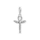 Thomas Sabo Unisex Charm-Anhänger Lebenskreuz mit Skarabäus Charm Club 925 Sterling Silber 1551-637-21