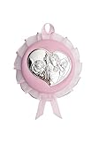 Valenti&Co Medaillon mit Musik und Engelchen aus Silber, ideal als Geschenk zur Geburt oder Taufe zum Aufhängen an Kinderbett, Kinderwagen oder Kinderzimmer