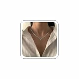 Wendalern Silberne V-Schlange Kette Fischgrätenkette Halskette Minimalistisch Kurzes Halsband Zierlich Geometrisch Schmuck Für Frauen