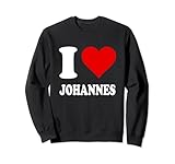Rotes Herz Ich Liebe Johannes Sweatshirt