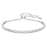 Swarovski Subtle Trilogy Armband, Weiss, Rhodiniert