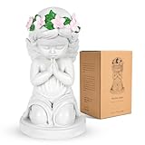 Schutzengel Geschenke Statue, Weiß Betenden Guardian Angel Figur für Frauen, Kamelie Betenden Schutzengel Figur mit Flügeln, Desktop-Harz Ornamente Figuren für Thanksgiving Weihnachten Memorial
