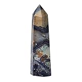 SHANGMAOYO Natürlicher Kristallpunkt-Kalzit-Heilstein, Obelisk, bunter Quarzstab, schöne Verzierung for Heimdekoration, Energiesteinpyramide, Feng Shui-Dekoration Naturstein Bergkristall