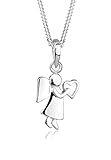 Elli Halskette Damen Engel Herz Talisman in 925 Sterling Silber