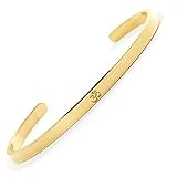 BERGERLIN Om Armband – Goa Armband aus Edelstahl in Gold