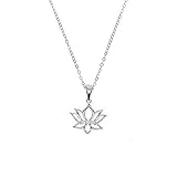 Chokerkragen Neue hochpolierte Yogaschmuck Reine Frauen Anhänger Blumenkette