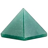 KYEYGWO Reiki Heilung Kristall Pyramide Edelstein, Energie Heilstein Pyramiden Fengshui Figuren für Spirituelle Meditation und Home Decoration, Grün Aventurin