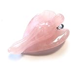 Engel-Anhänger Rosenquarz 25 mm mit Metallöse