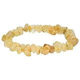 Lebensquelle Plus Citrin Splitterarmband | Hochwertiges Edelstein Armband