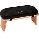 Zen Power Yoga Bench, klappbare Yoga Bank aus Holz, ergonomische Meditationsbank, Gebetshocker für spirituelle Momente im Alltag, bequem und weich gepolstert, Yoga-Zubehör