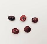 5 natürlicher roter Achat, 5 polierte Kristalle mit Energieeigenschaften, Stein (roter Achat, 5 Stück)