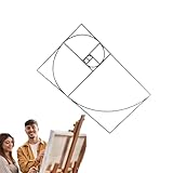 Holdes Sucher für den Goldenen Schnitt, Sucher für den Kompositionsbetrachter,Sucher Art Tool Goldener Schnitt Sucher - Acryl-Lineal, Goldenes Dreieck-Kompositionswerkzeug für Künstler, Designer und
