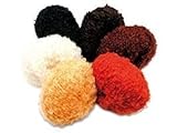 witte Engel Puppenhaar Mohair Schwarz 50 g, 64% Mohair, 27% Wolle, 9% Polyamid