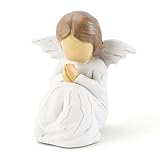 JINGIHE Schutzengel Engel Figur, Betende Engel Statue Gedenkgeschenke für den Verlust von Liebsten, Fehlgeburten Geschenke Figuren für Mütter Thanksgiving Weihnachten Home Deko