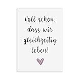 Nastami Postkarte Geschenk Freundin Postkarte Du bist toll (gleichzeitig leben)
