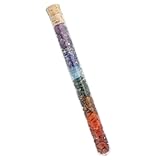 Wasserstab Chakra | Jaspis/Karneol/Tigerauge/Aventurin/Aquamarin/Lapislazuli/Amethyst | Edelsteinwasser Stab | Lebensquelle Plus