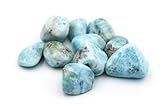 Natürliche geschliffene Mineralien Heilstein Reiki Kristalle - Einzelstein 18-25 mm (LARIMAR)