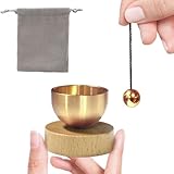 HIQE-FL Mini Klangschale,3 Stück Tibetisches Klangschalen Set,Klangschalen Set Klein,Meditationsklangschale,Meditations Klangschale für Yoga,Stress Reduzieren und Entspannen(E)