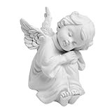 Cherubs Angels Figur, Deko Engel Figur, Kleine Schlafende Engelsstatuen Entzückende aus Kunstharz, Wetterfeste Grabengel Skulptur, Ideal für Garten, Zuhause und als Gedenkstätte, 5.5 cm x 6 cm