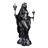 Hekate Griechische Göttin Statue – Die Hexe der Nacht Skulptur, Verschleißfester Griechischer Göttinnen-Dekor, Vielseitige Hekate Magische Harzfigur für Wohn- und Schreibtischdekoration