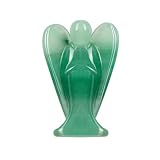 Grüner Aventurin Elefanten-Engel Figur, 1,5' Crystal Guardian Angel Statue, natürlicher Healing Stone für Meditation, Tasche, Wohn- & Bürodeko, spirituelles Glück & Schutz Geschenk