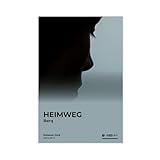 bpoejge Berq Kunst-Poster, beliebtes Sänger-Musikalbum, HEIMWEG Cover-Tracklist-Fans, Geschenk, Leinwandposter, Wandkunst, Dekordruck, Bild, Gemälde für Wohnzimmer, Schlafzimmer, Dekoration, 30 x 45